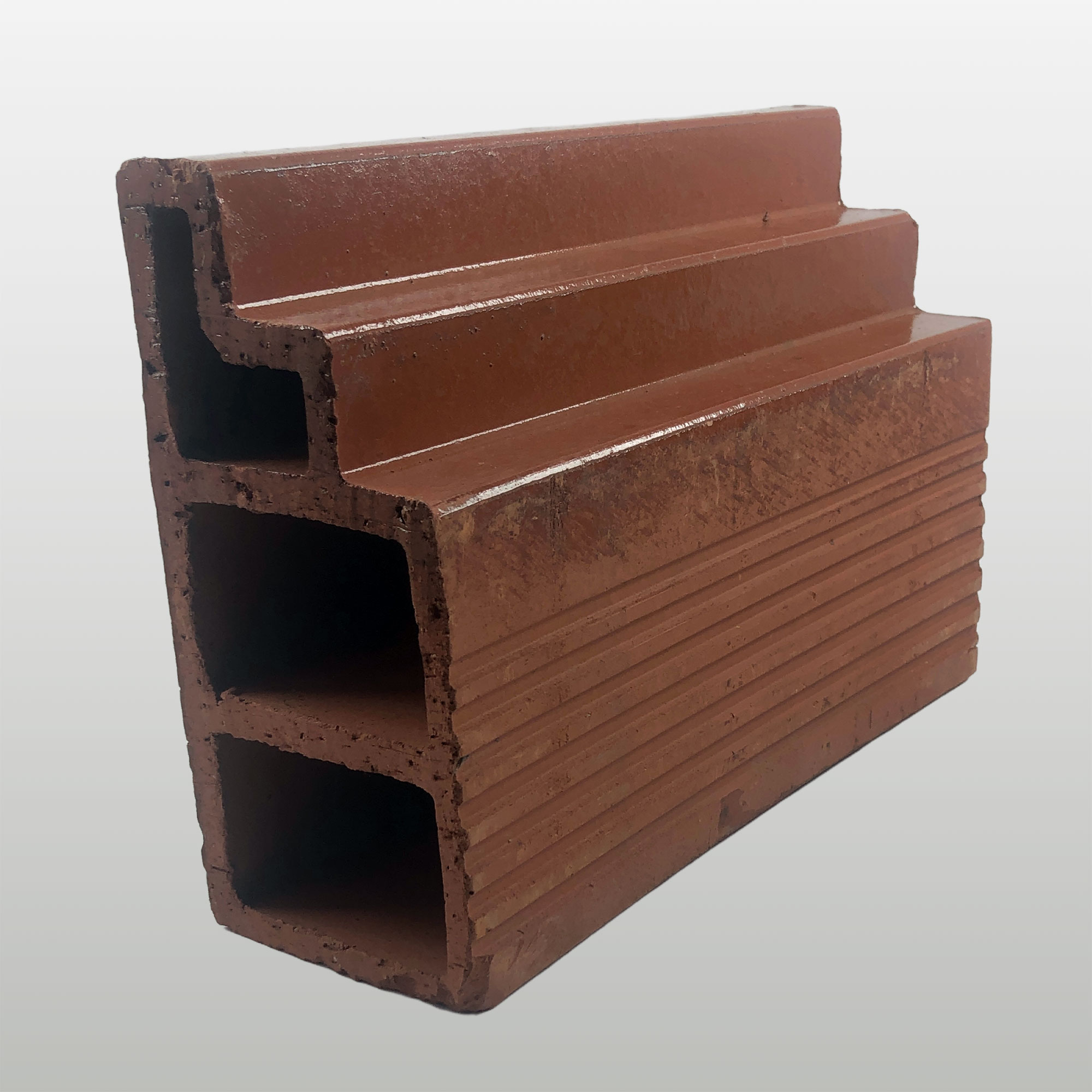 CORNIZA RECTA 30CM VIDRIADA INDUSTRIAL